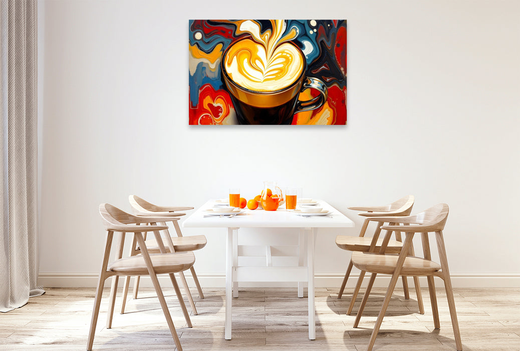 Premium Textil-Leinwand Genuss im Muster