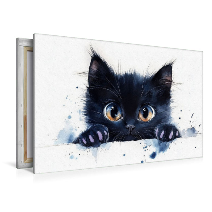 Premium Textil-Leinwand Deine Liebe ist leise, aber grenzenlos