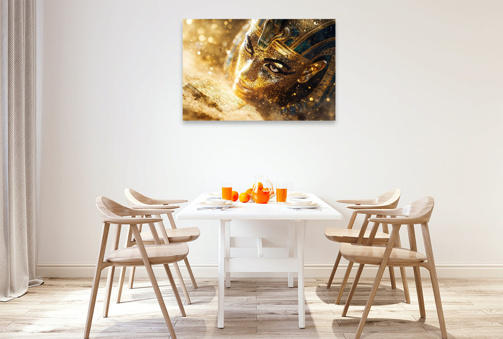 Premium Textil-Leinwand Ein Motiv aus dem Kalender Die Götter des Nils