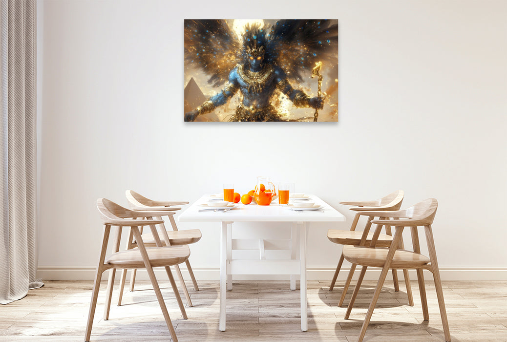 Premium Textil-Leinwand Ein Motiv aus dem Kalender Die Götter des Nils