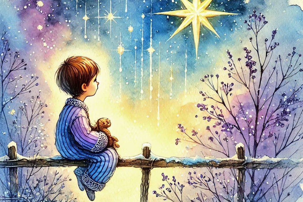 Premium Textil-Leinwand Magische Winterträume – HD-Leinwand „Neubeginn“