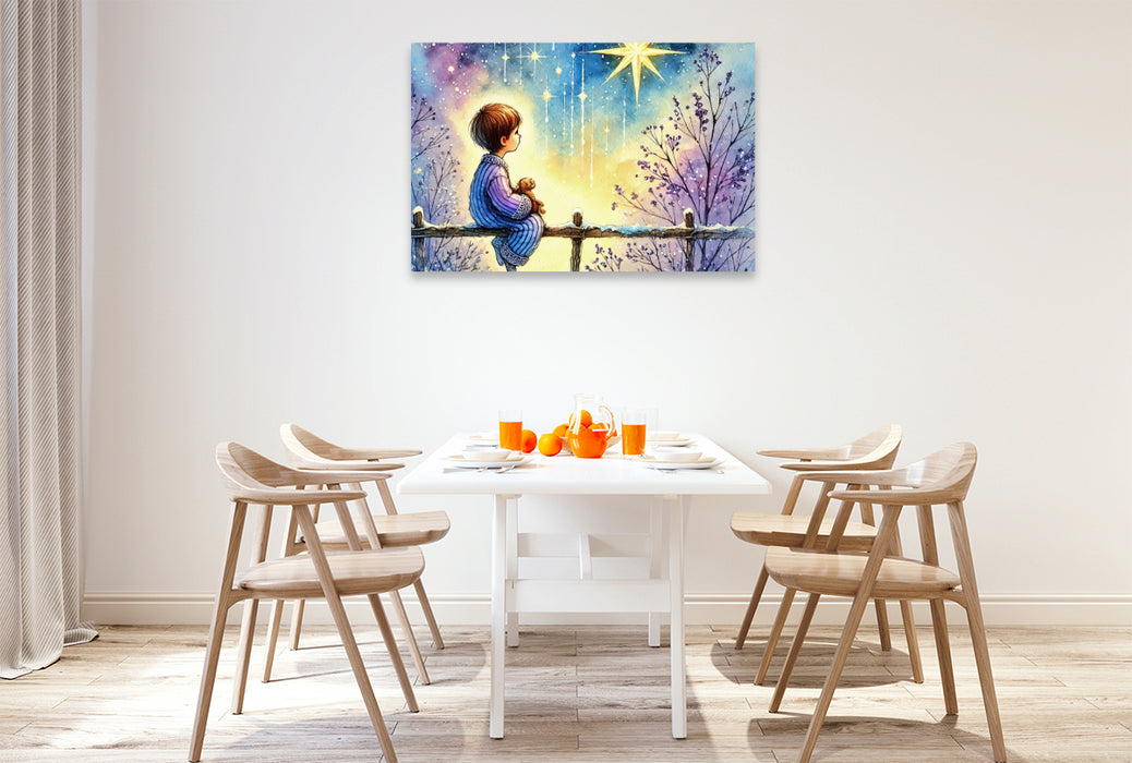 Premium Textil-Leinwand Magische Winterträume – HD-Leinwand „Neubeginn“