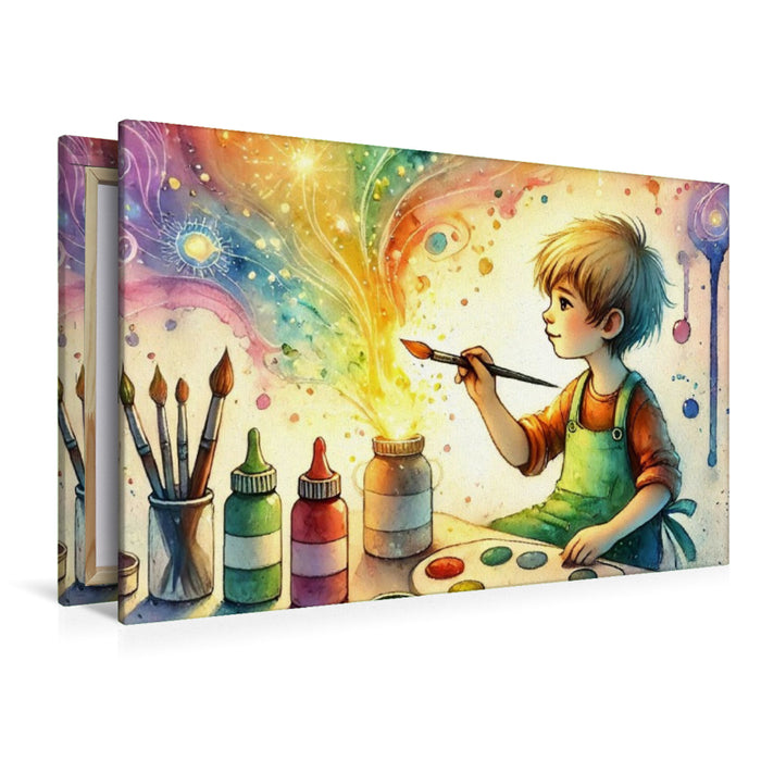 Premium Textil-Leinwand Ein Jahr mit deinem inneren Kind – HD-Leinwand & Puzzle „Kreativität“