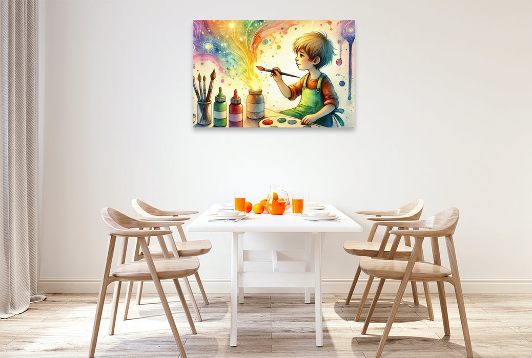 Premium Textil-Leinwand Ein Jahr mit deinem inneren Kind – HD-Leinwand & Puzzle „Kreativität“