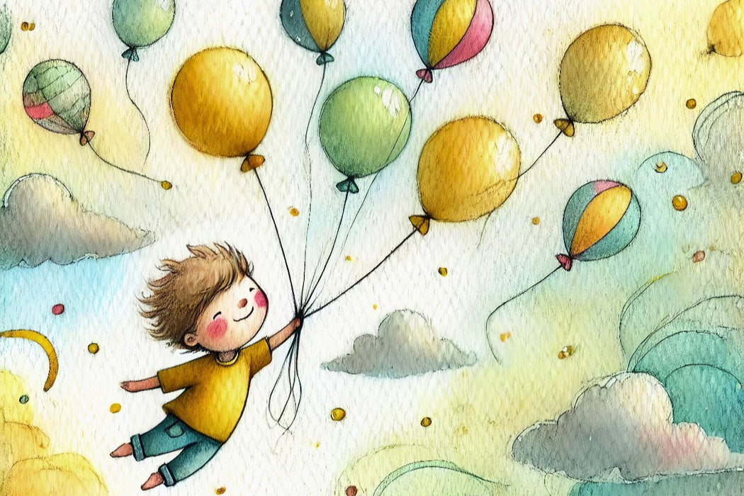 Premium Textil-Leinwand Ein Jahr mit deinem inneren Kind – HD-Leinwand & Puzzle „Leichtigkeit“