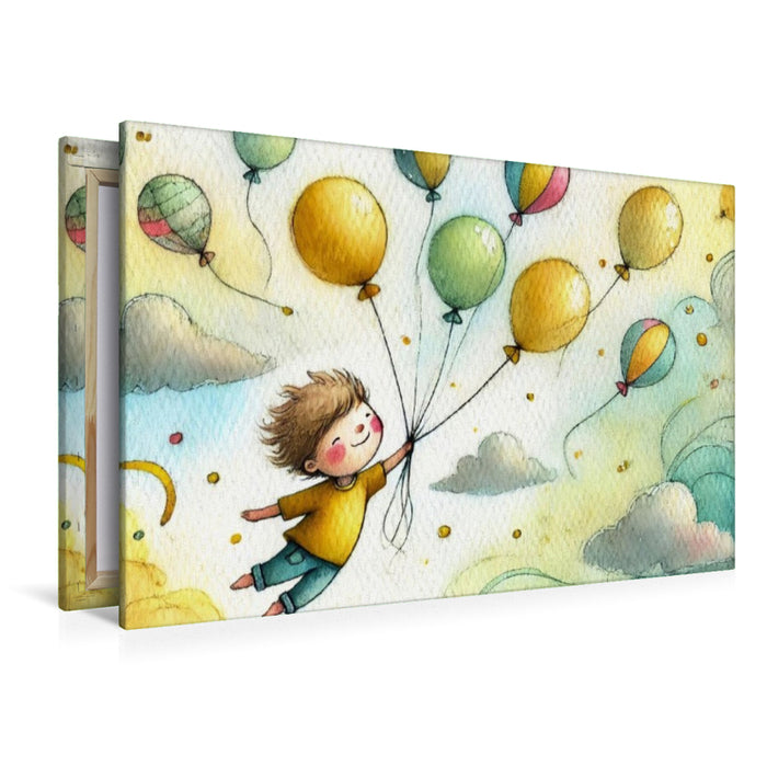 Premium Textil-Leinwand Ein Jahr mit deinem inneren Kind – HD-Leinwand & Puzzle „Leichtigkeit“