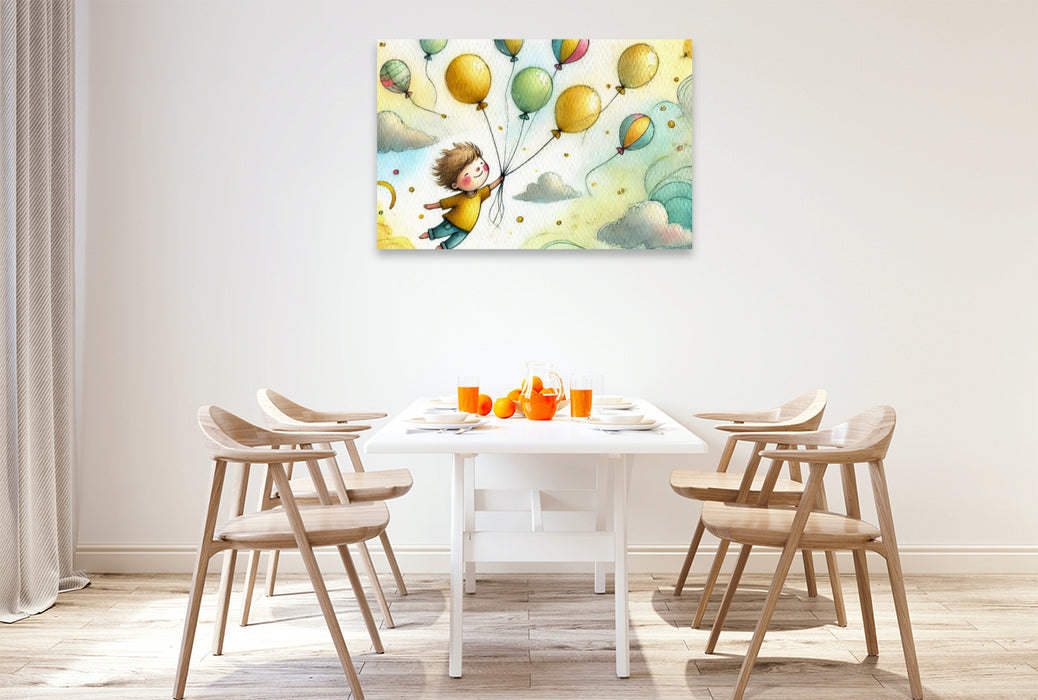 Premium Textil-Leinwand Ein Jahr mit deinem inneren Kind – HD-Leinwand & Puzzle „Leichtigkeit“