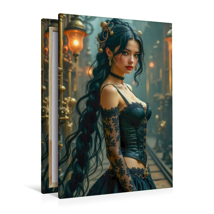 Premium Textil-Leinwand Nyx Mechanique