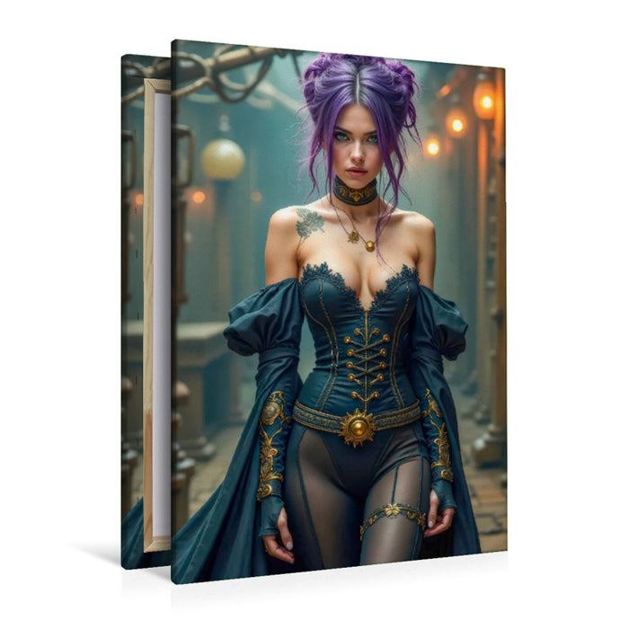 Premium Textil-Leinwand Evangeline Steamsorrow