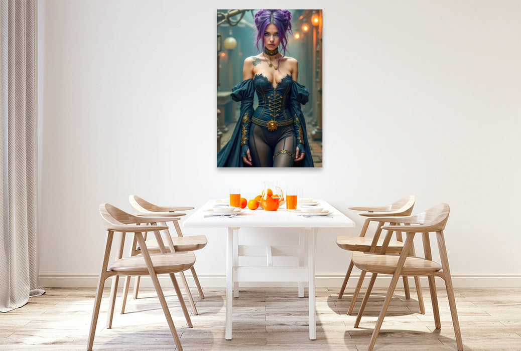 Premium Textil-Leinwand Evangeline Steamsorrow