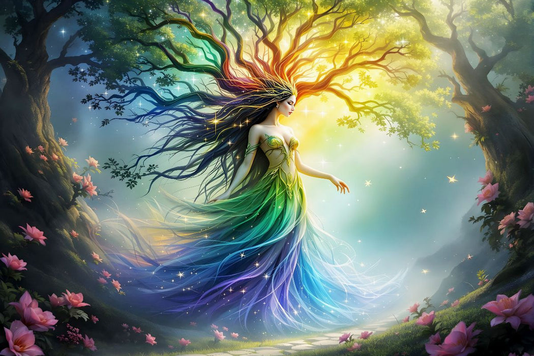 Premium Textil-Leinwand Die Magische Anmut