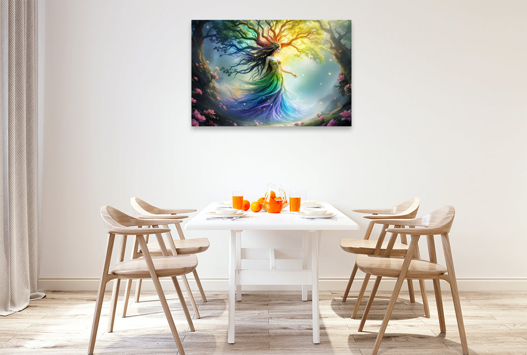 Premium Textil-Leinwand Die Magische Anmut