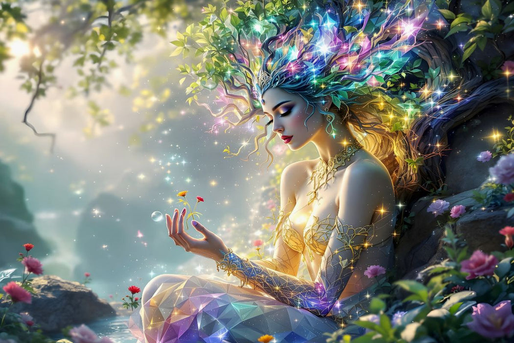 Premium Textil-Leinwand Die Traumgestalt