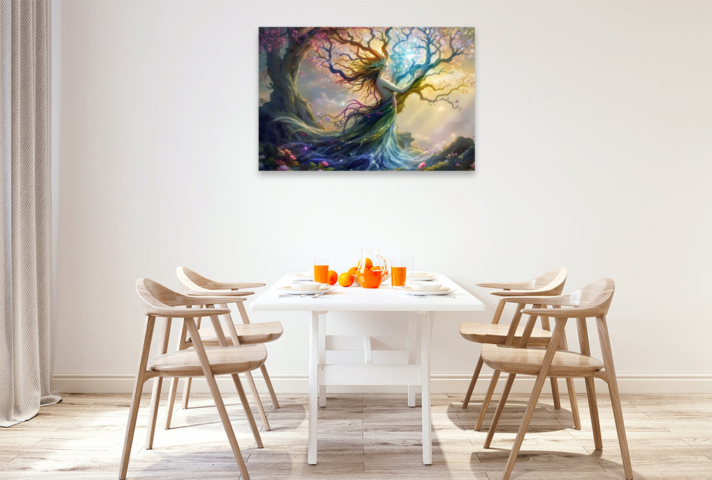 Premium Textil-Leinwand Die Baumseele