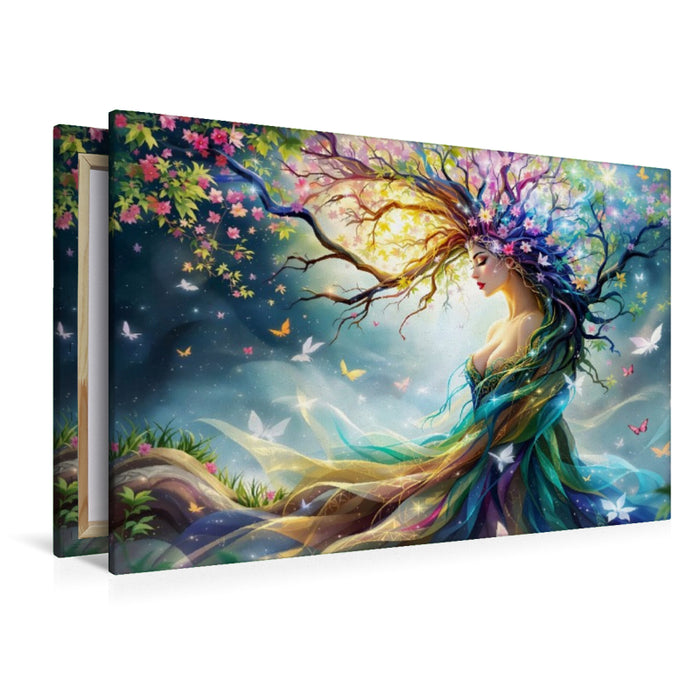 Premium Textil-Leinwand Die Baummajestät