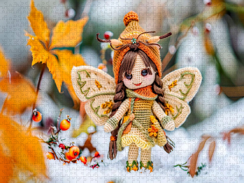 Fee im Winter - CALVENDO Foto-Puzzle'