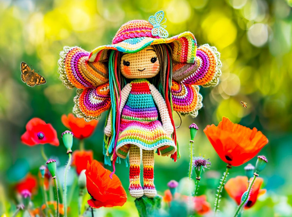 Elfe im Mohnfeld - CALVENDO Foto-Puzzle'