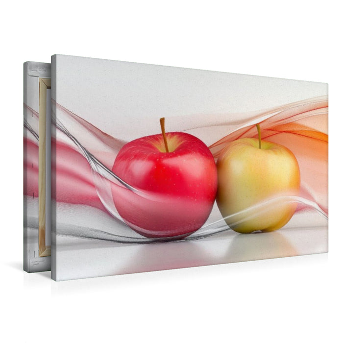 Premium Textil-Leinwand Apfel - Traum