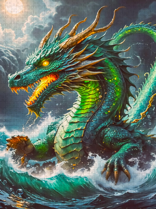 Ryujin, der Drachengott des Meeres - CALVENDO Foto-Puzzle'