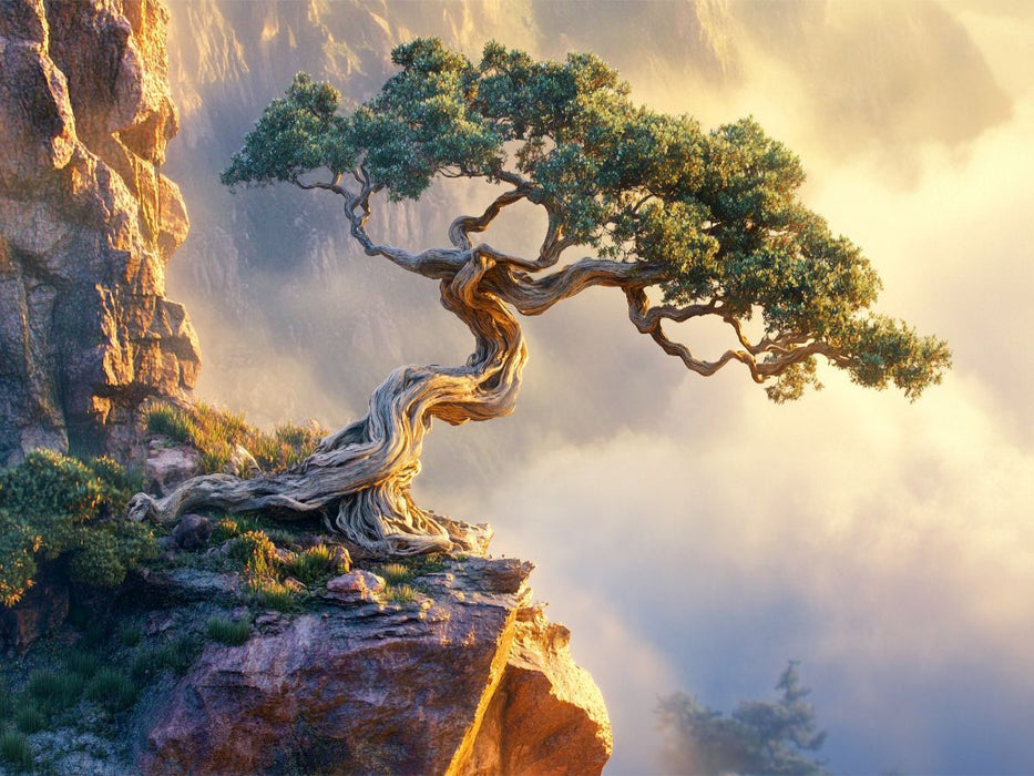 Ein Tanz aus Form und Geduld - Baum in Bonsaiform - CALVENDO Foto-Puzzle'