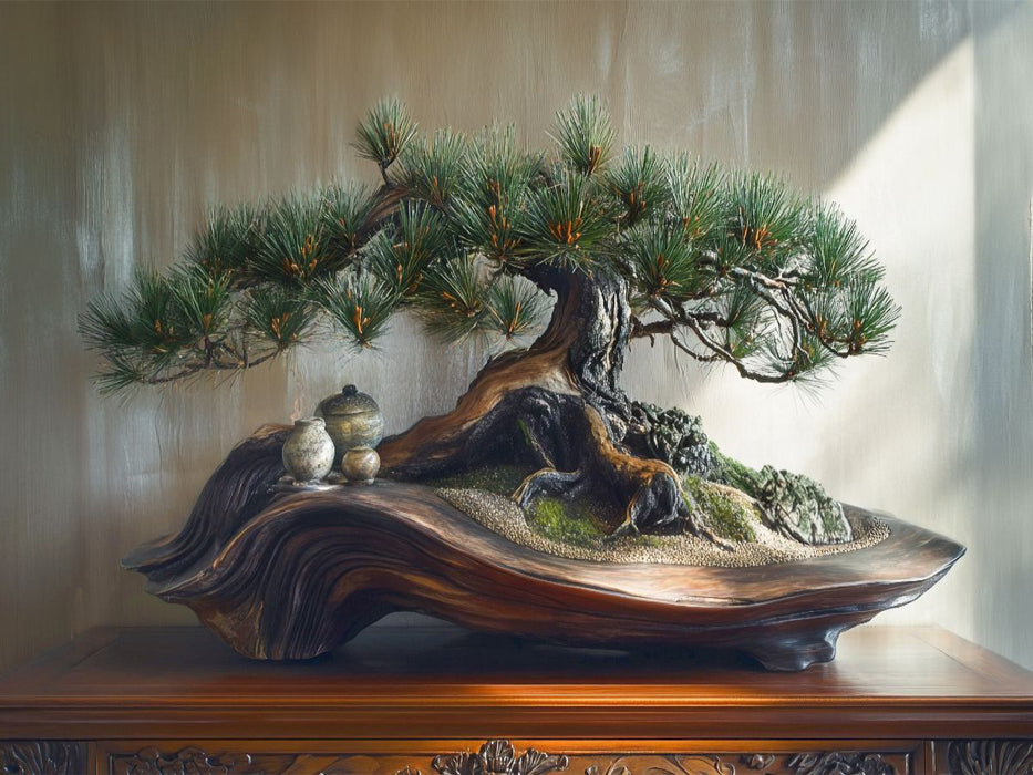 Wurzeln, die Geschichten erzählen - Bonsai - CALVENDO Foto-Puzzle'