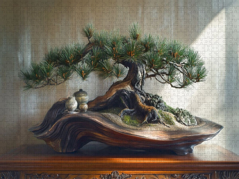 Wurzeln, die Geschichten erzählen - Bonsai - CALVENDO Foto-Puzzle'