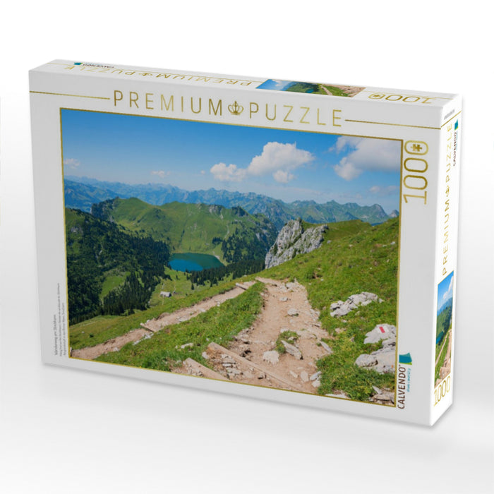Wanderweg am Stockhorn - CALVENDO Foto-Puzzle'
