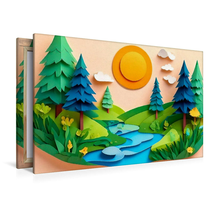 Premium Textil-Leinwand Sommer