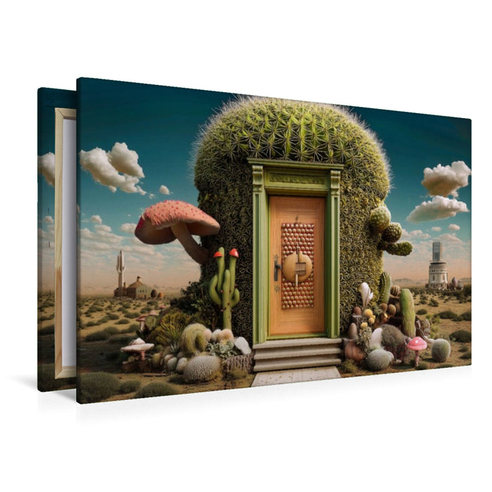 Premium Textil-Leinwand Tür zum Wüstenmärchen