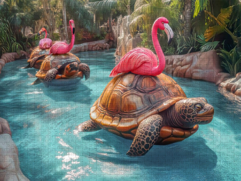 Tiere wollen Spaß haben - CALVENDO Foto-Puzzle'