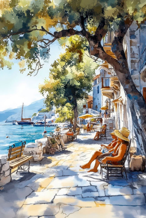 Premium Textil-Leinwand Laissez-faire im bezaubernden Kroation