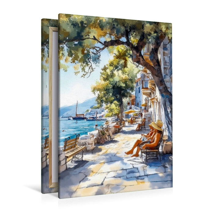 Premium Textil-Leinwand Laissez-faire im bezaubernden Kroation