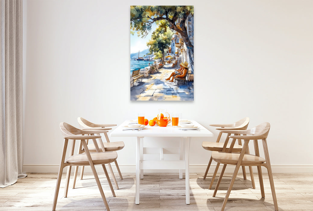 Premium Textil-Leinwand Laissez-faire im bezaubernden Kroation