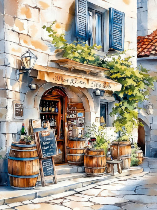 Ein hübscher Weinladen im Herzen der Altstadt von Dubrovnik - CALVENDO Foto-Puzzle'