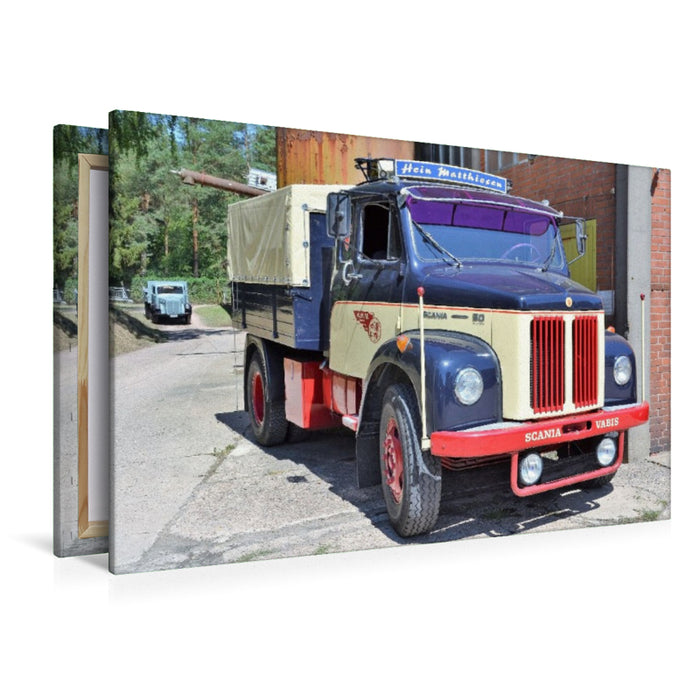 Premium Textil-Leinwand SCANIA - VOBIS 50 Super- ``1967´´