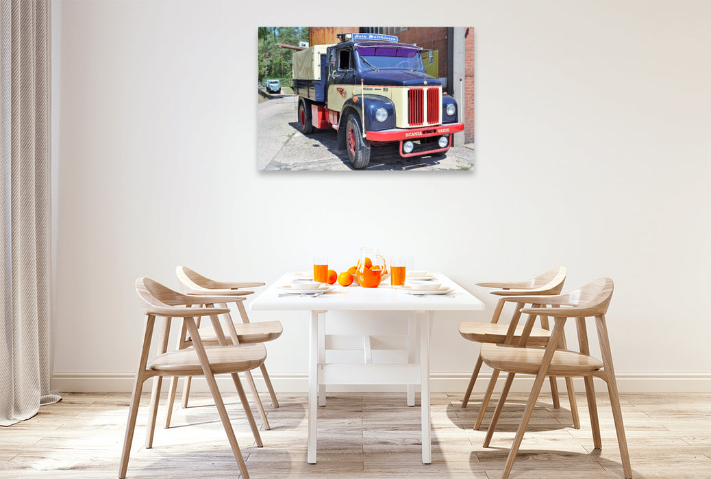 Premium Textil-Leinwand SCANIA - VOBIS 50 Super- ``1967´´