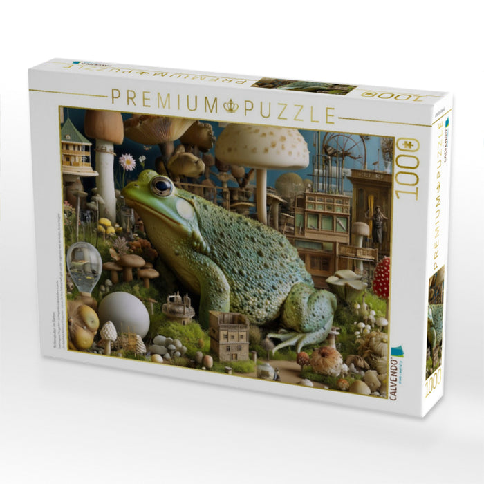 Krötenzauber im Garten - CALVENDO Foto-Puzzle'