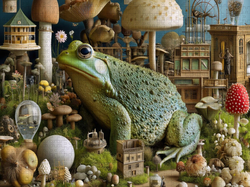 Krötenzauber im Garten - CALVENDO Foto-Puzzle'