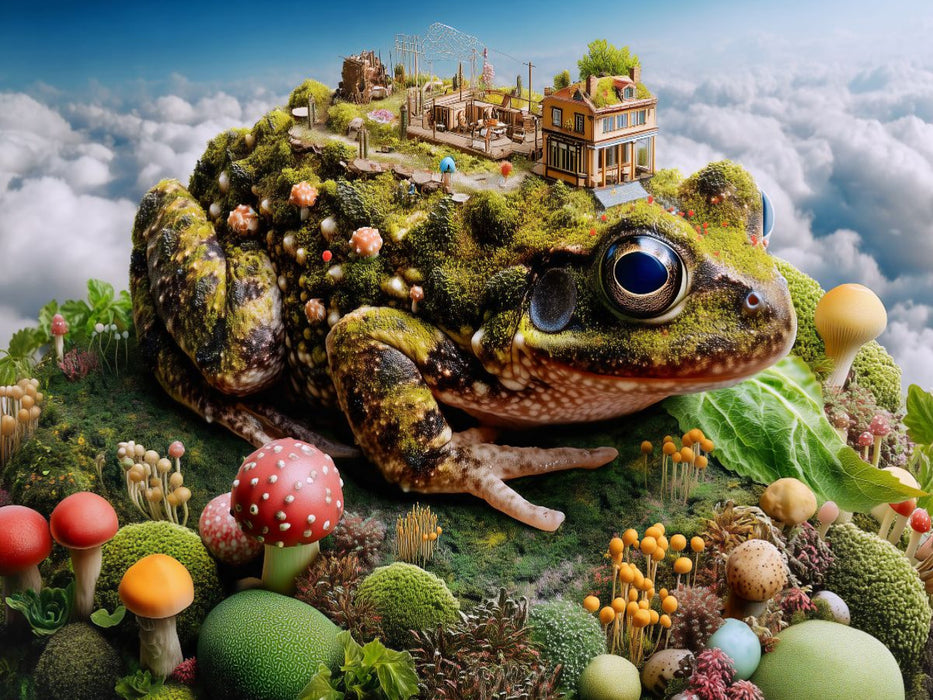 Krötenkönigreich im Grünen - CALVENDO Foto-Puzzle'