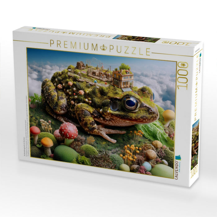 Krötenkönigreich im Grünen - CALVENDO Foto-Puzzle'