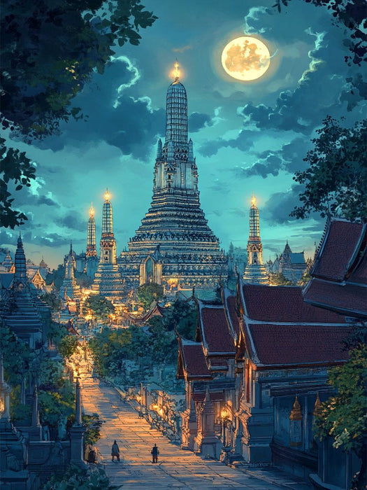 Wat Arun Bangkok Thailand - CALVENDO Foto-Puzzle'