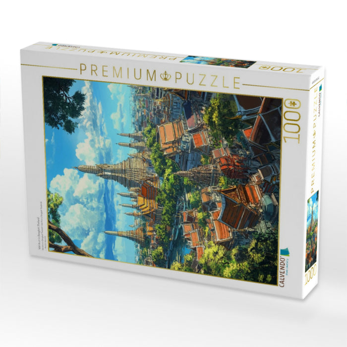 Wat Arun in Bangkok Thailand - CALVENDO Foto-Puzzle'