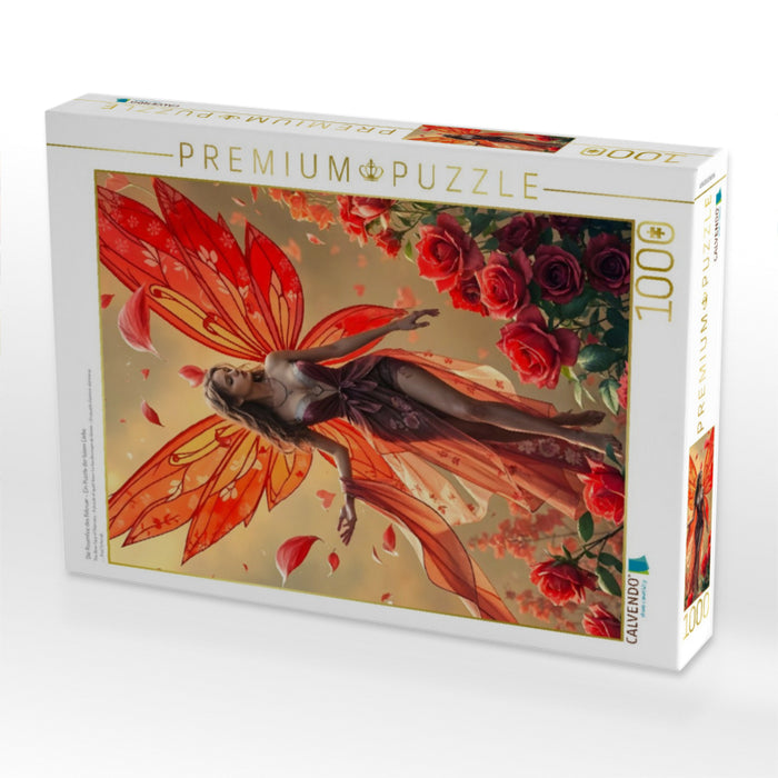 Die Rosenfee des Februar – Ein Puzzle der leisen Liebe - CALVENDO Foto-Puzzle'