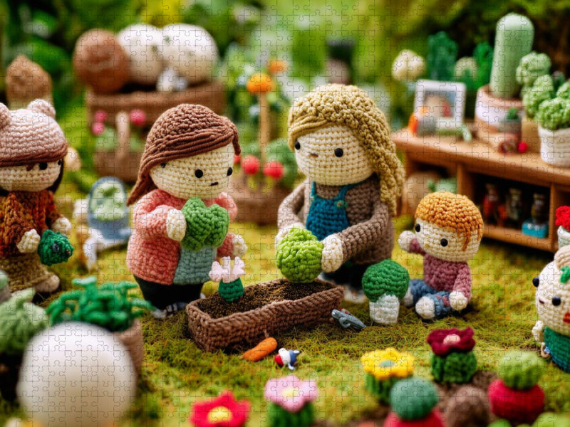 Gartenglück mit kleinen Helfern - CALVENDO Foto-Puzzle'