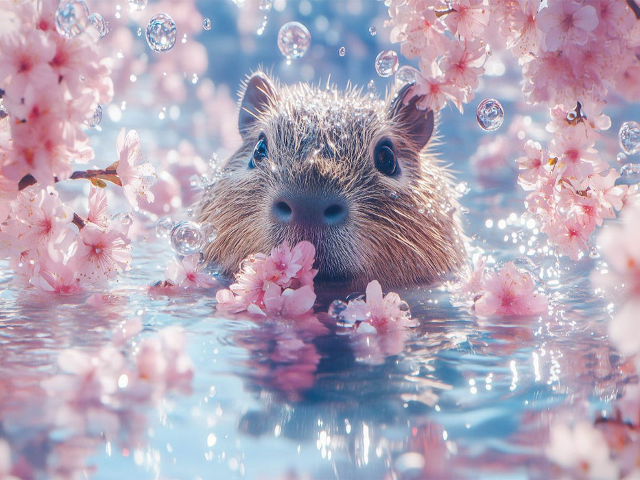 Eile mit Weile – sagt das Capybara nie, weil es eh schon chillt - CALVENDO Foto-Puzzle'