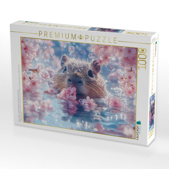 Eile mit Weile – sagt das Capybara nie, weil es eh schon chillt - CALVENDO Foto-Puzzle'
