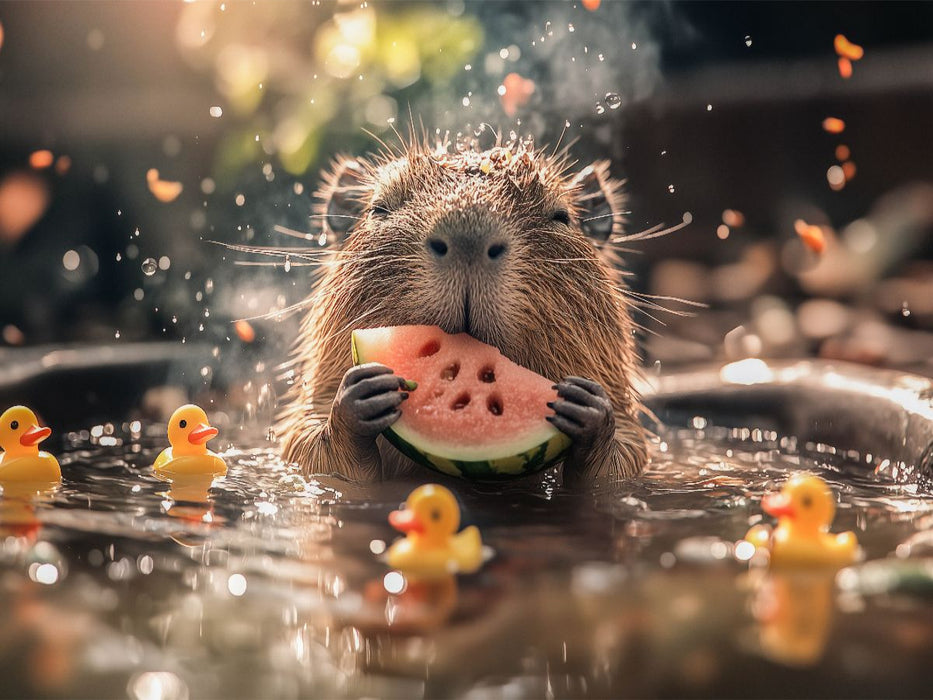 Capybaras sind wie Kalender ohne Montag - CALVENDO Foto-Puzzle'