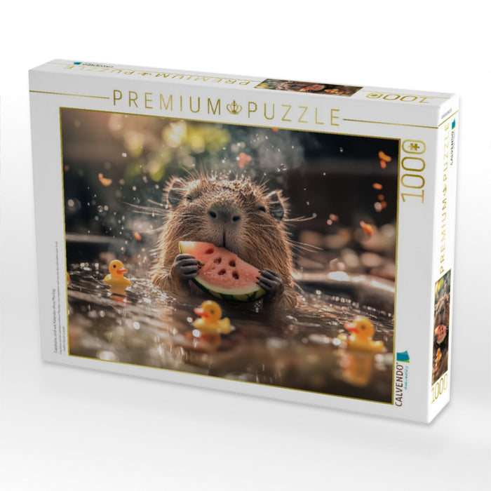 Capybaras sind wie Kalender ohne Montag - CALVENDO Foto-Puzzle'
