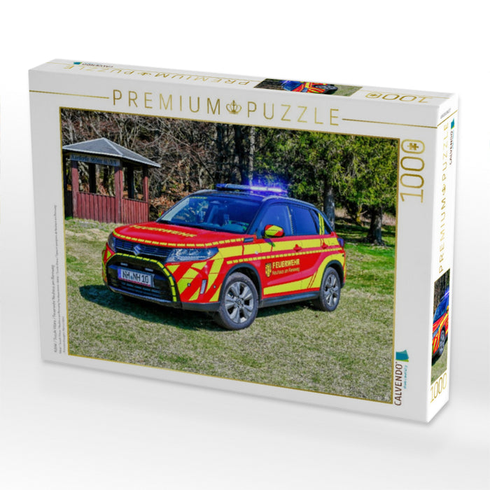 KdoW / Suzuki Vitara / Feuerwehr Neuhaus am Rennweg - CALVENDO Foto-Puzzle'