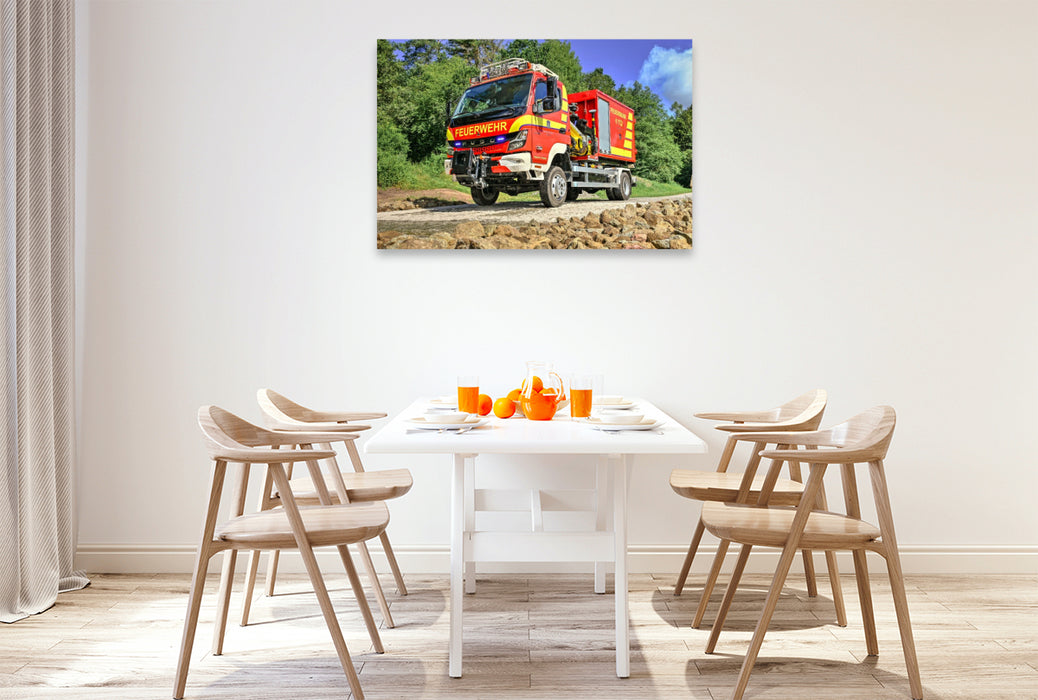 Premium Textil-Leinwand WLF / Mitsubishi Fuso Canter 6C18 / Feuerwehr Meiningen